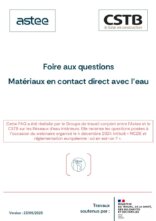 Matériaux en contact direct avec l’eau - Foire aux questions